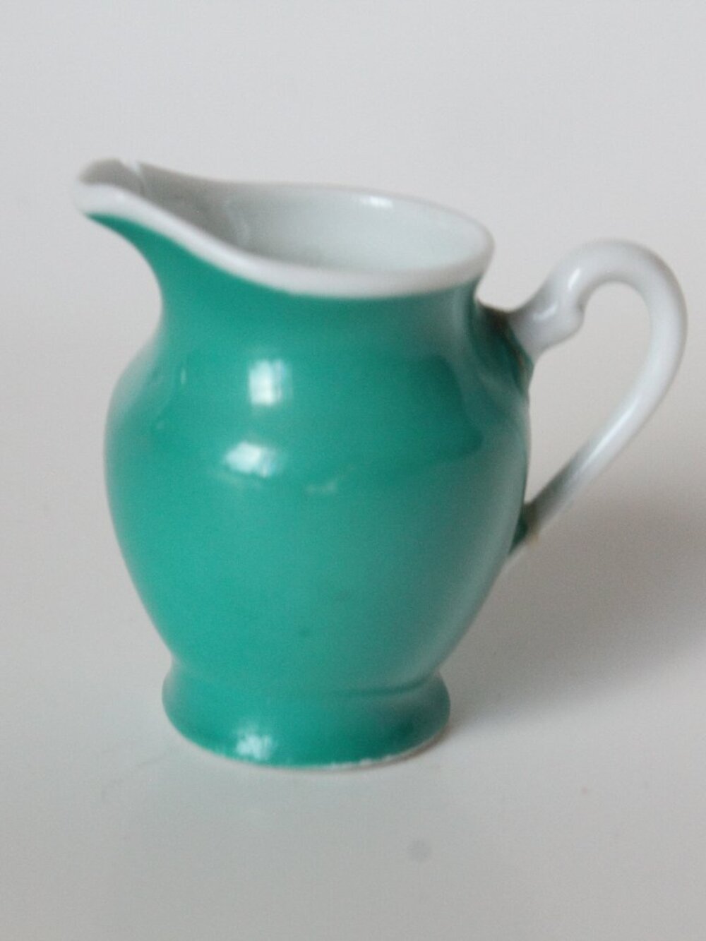 Miniature Blue-Green Jug (TLS, Czechoslovakia)